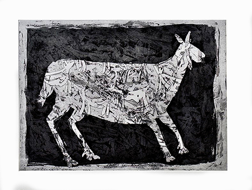 Animal Farm-4 - ETCHING  On Acid Proof Somerset Paper by Bharat Patni