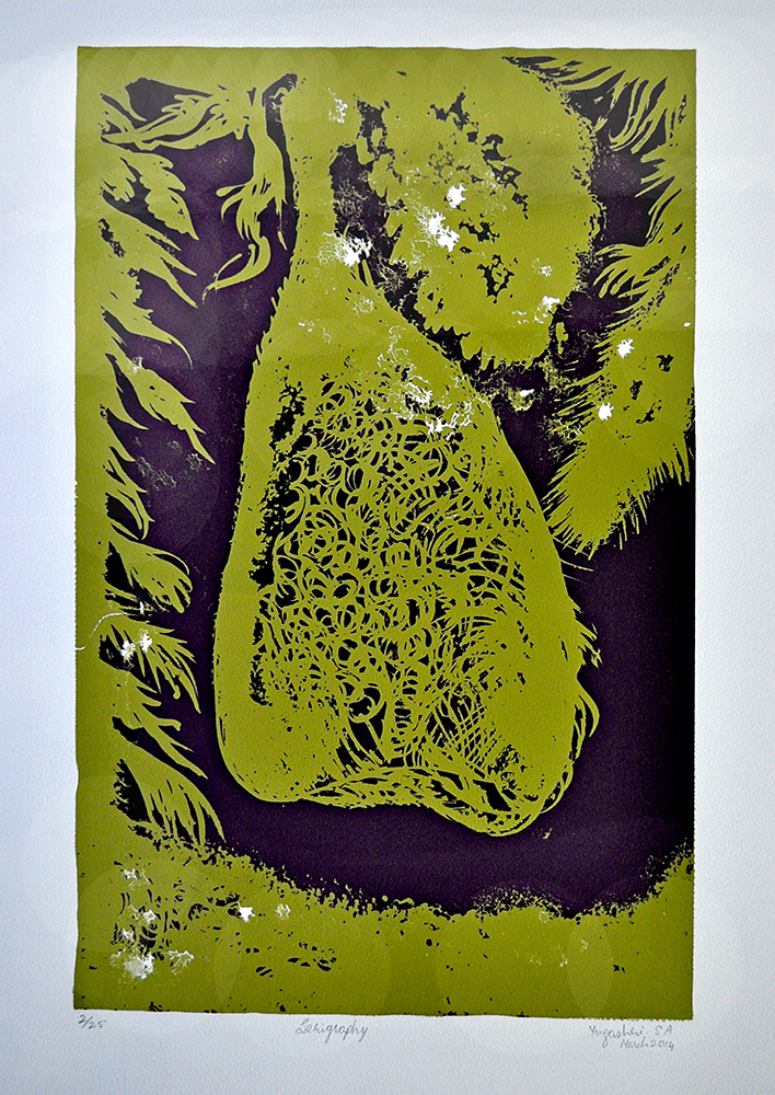 Shift - Serigraphy On Paper by Yugashri S.A.