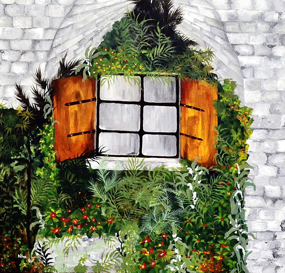 Fairy Home - Acrylic On Canvas by Nita Desai