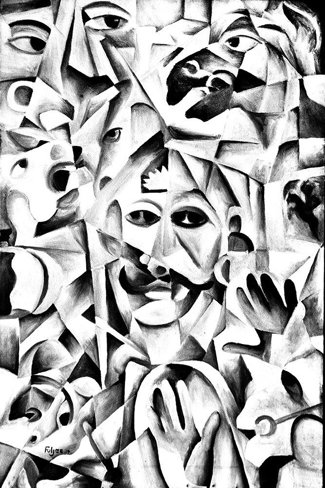 Cubism Men III ByFulji Vaghela.