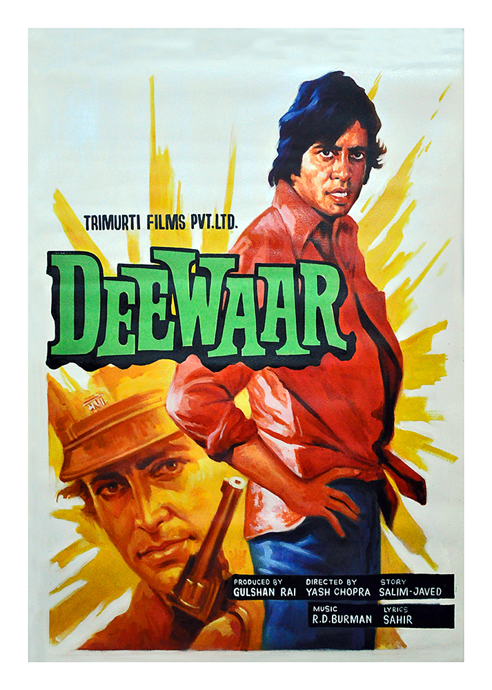 Deewar - Poster Colour on Canvas
 by Salim Khan