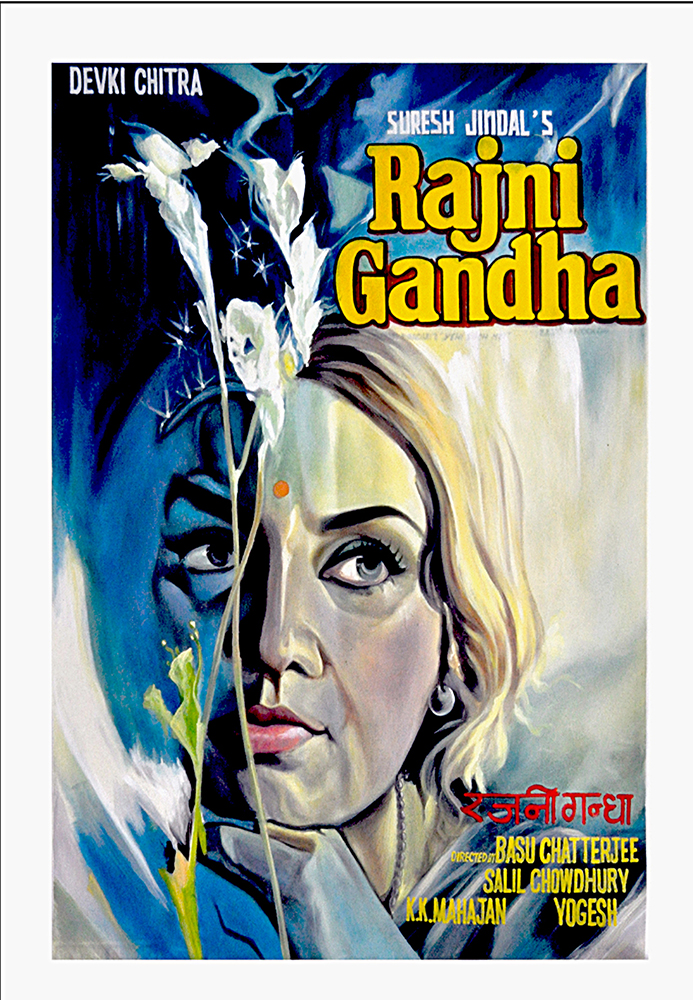 Rajnigandha - Poster Colour on Canvas
 by Salim Khan