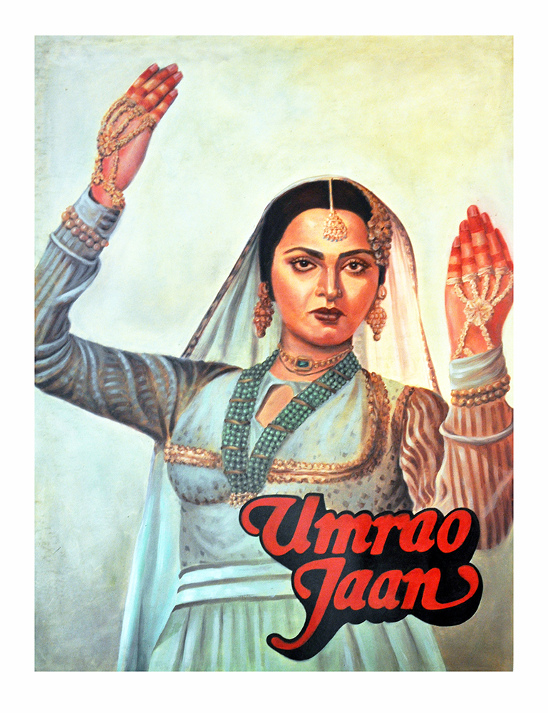 Umrao Jaan - Poster Colour on Canvas
 by Salim Khan