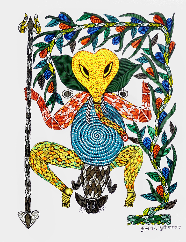 Gond Art By Raj kumar Shyam