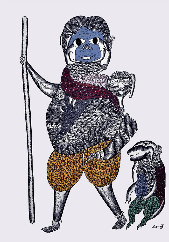 Gond Art By Raj kumar Shyam