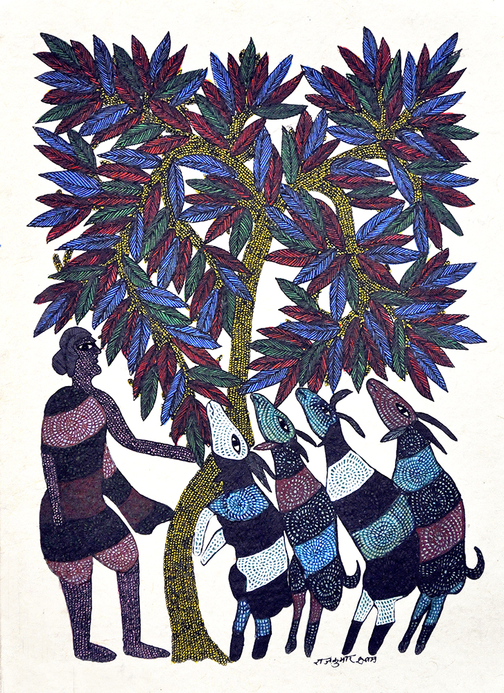 Gond Art By Raj kumar Shyam