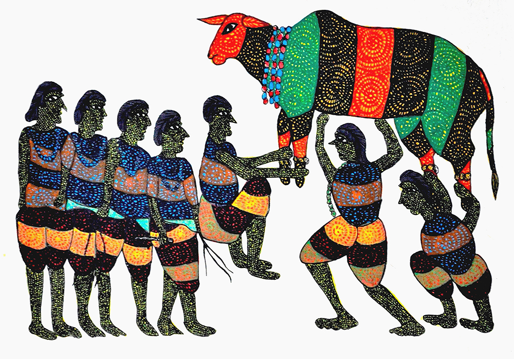 Gond Art By Raj kumar Shyam