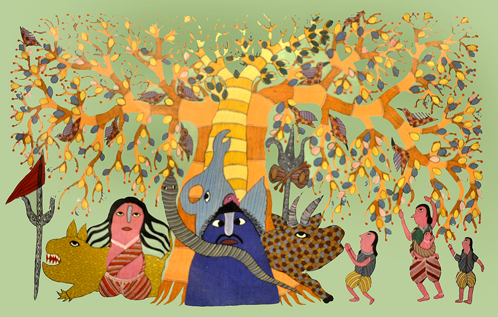 Gond Art By Raj kumar Shyam