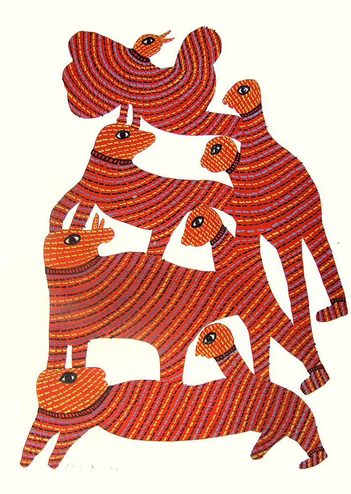 Gond Art By Raj kumar Shyam