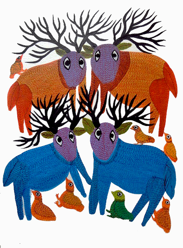 Gond Art By Raj kumar Shyam