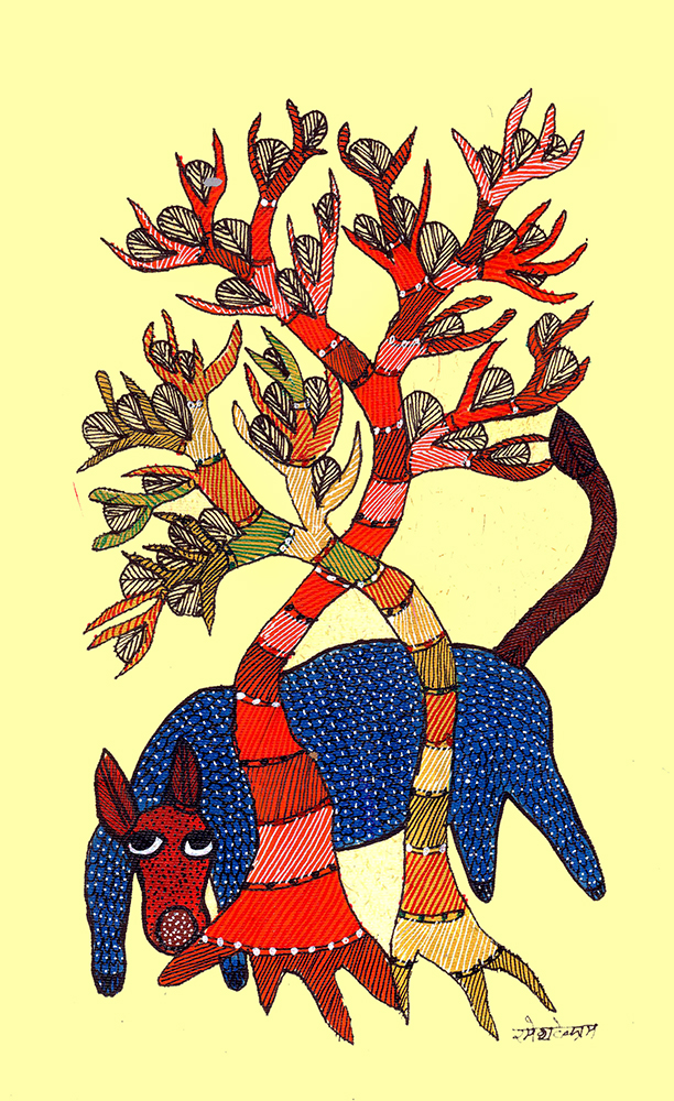 Gond Art By Raj kumar Shyam