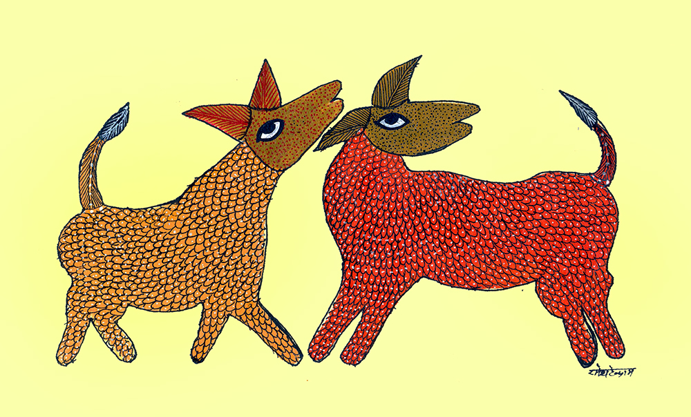 Gond Art By Raj kumar Shyam