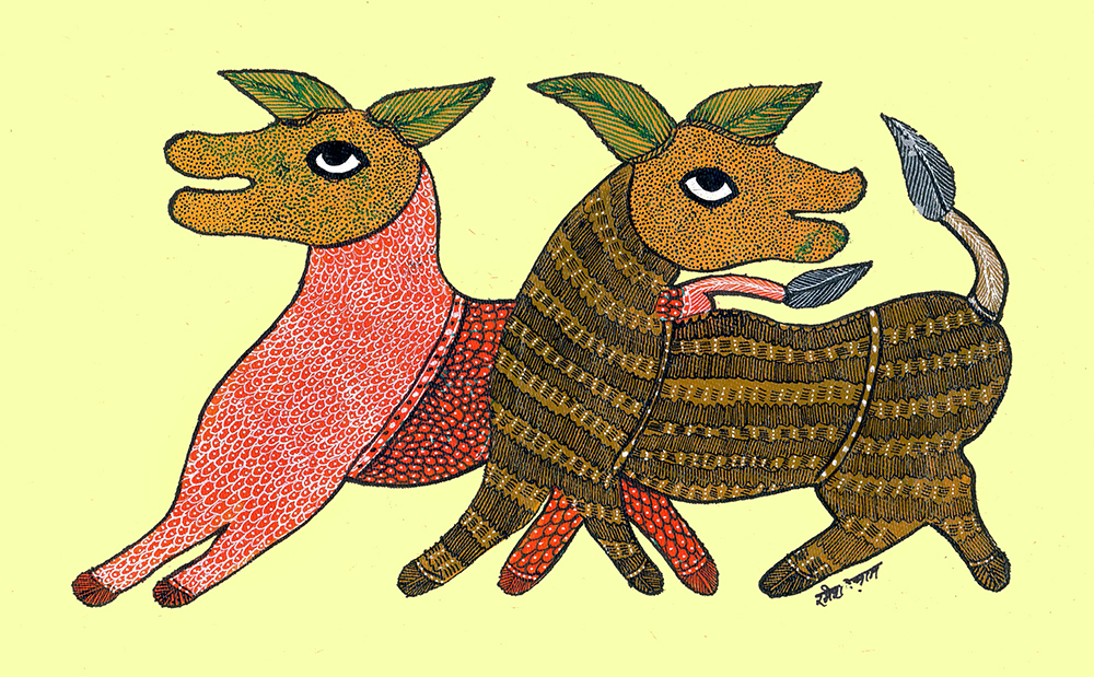 Gond Art By Raj kumar Shyam