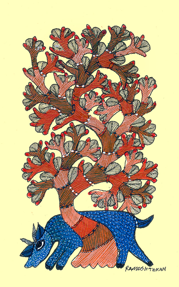 Gond Art By Raj kumar Shyam