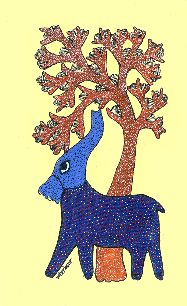 Gond Art By Raj kumar Shyam