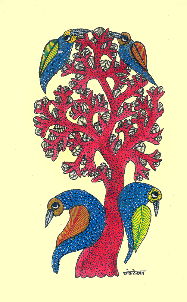 Gond Art By Raj kumar Shyam