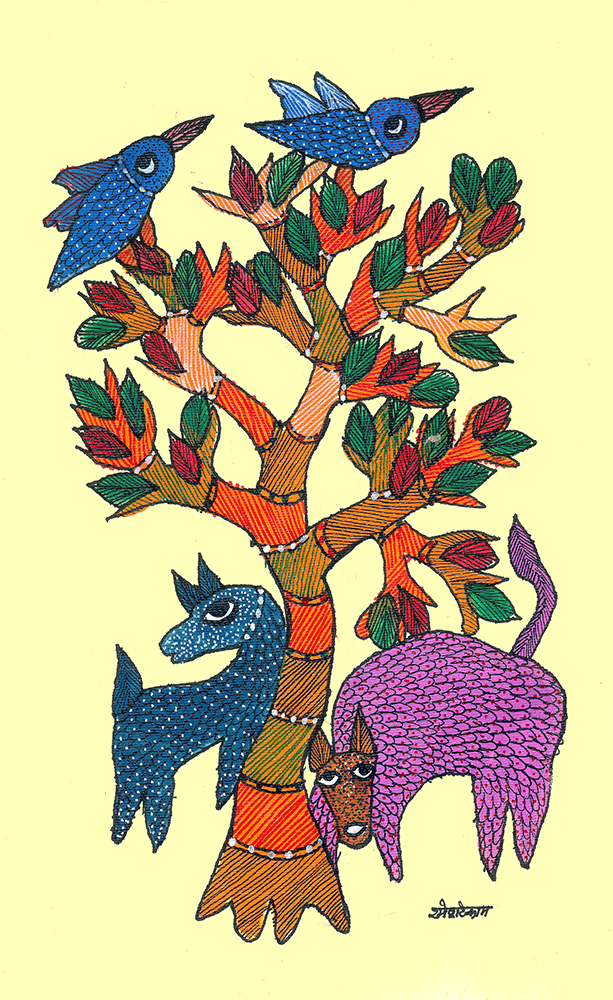 Gond Art By Raj kumar Shyam