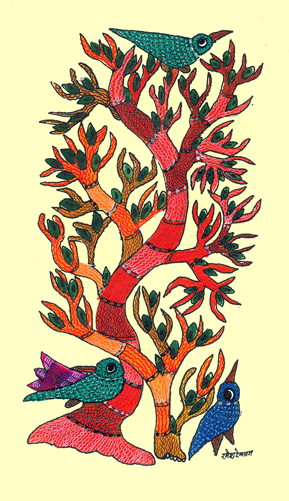 Gond Art By Raj kumar Shyam