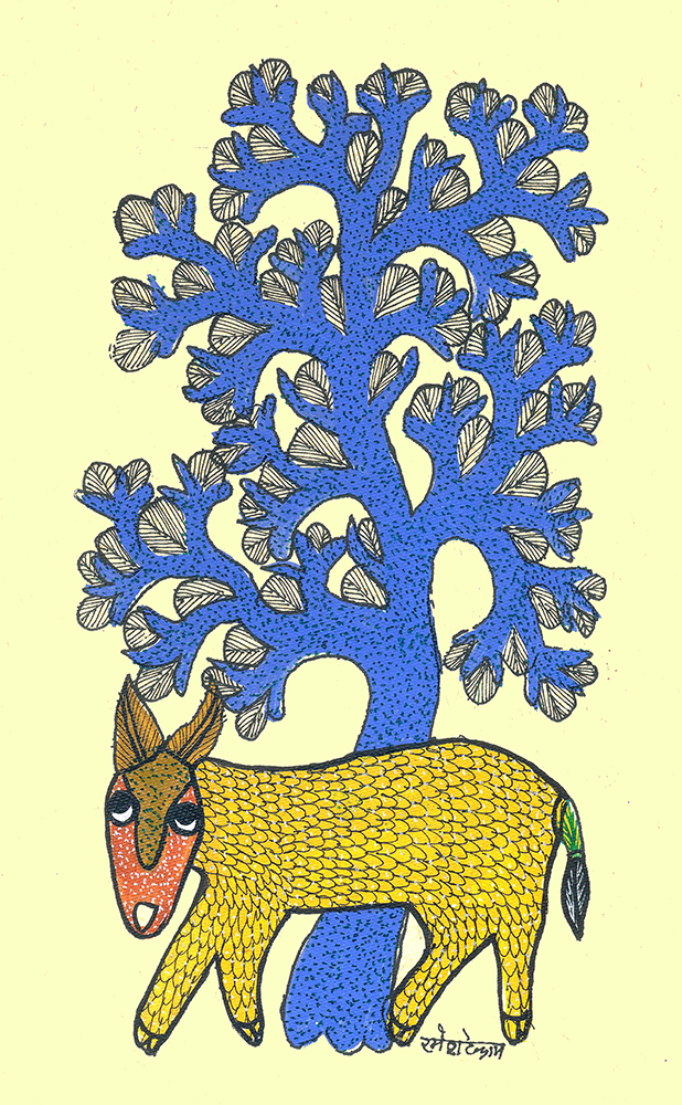 Gond Art By Raj kumar Shyam