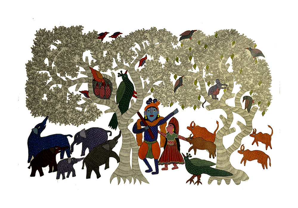 Gond Art By Raj kumar Shyam