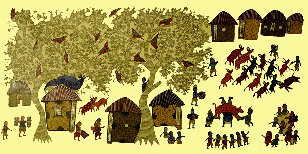 Gond Art By Raj kumar Shyam