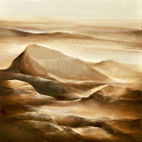 Landscape I - Oil  On Canvas by Vinod Sharma