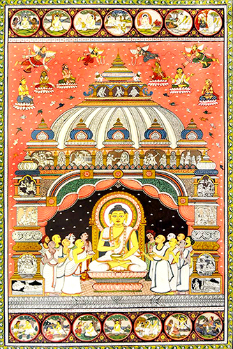 Devotion -Pattachitra (Folk & Tribal Art) - Natural Colour Art 
by Lingraj Maharana