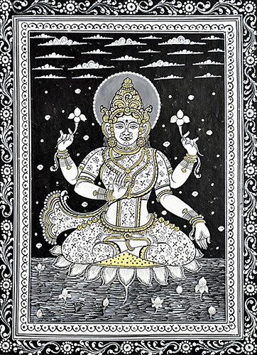 Divinity - Pattachitra (Folk & Tribal Art) - Natural Colour Art 
by Purna Chandra Maharana 