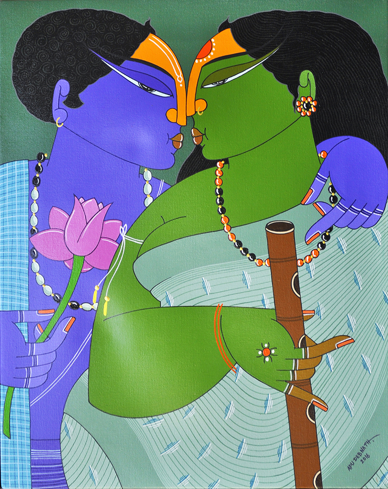 Natural Colour & Acrylic Painting by Artist Apu Debnath