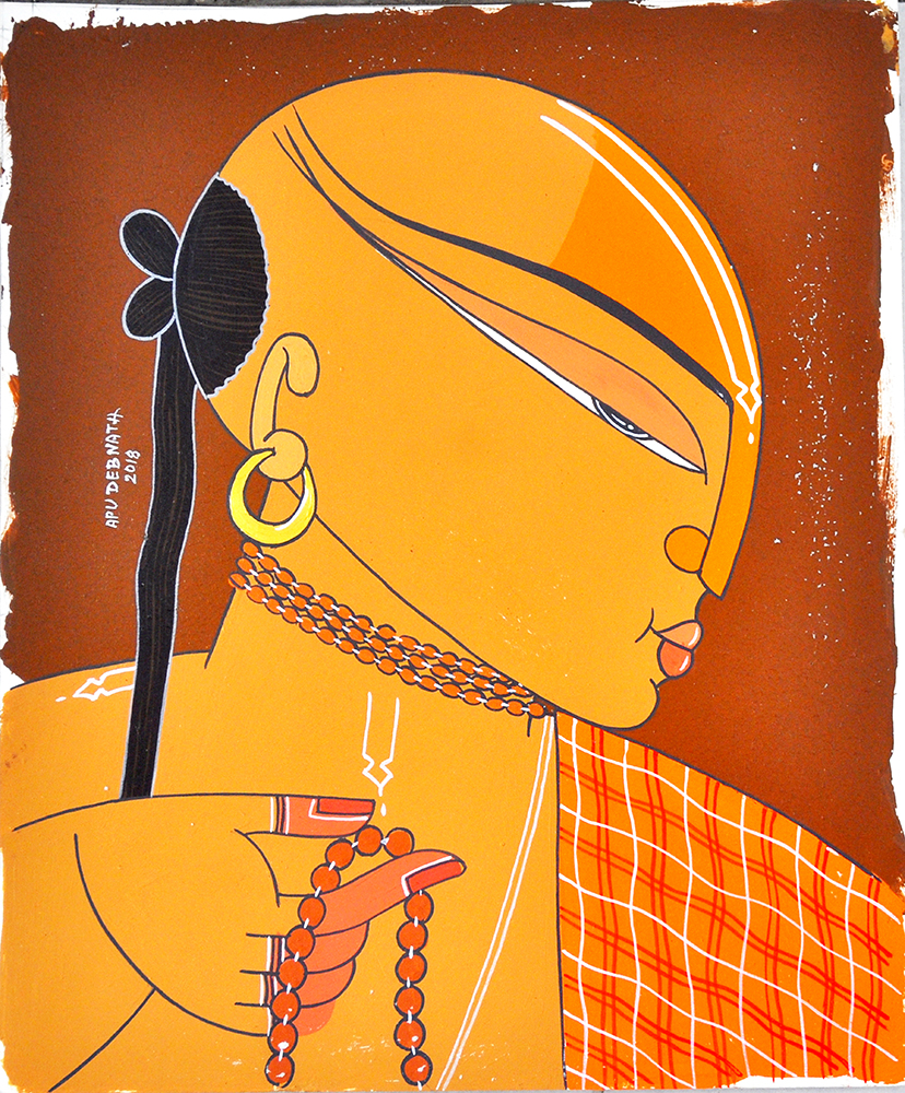 Natural Colour & Acrylic Painting by Artist Apu Debnath