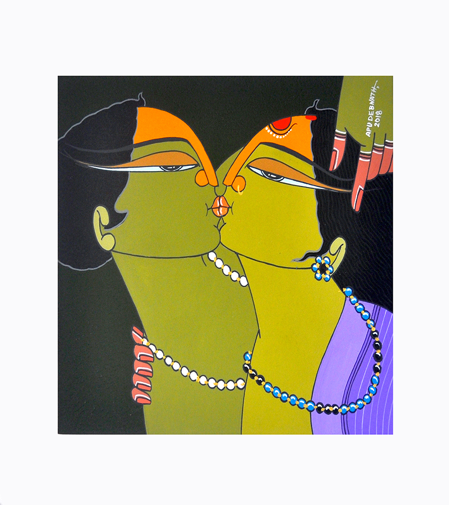 Natural Colour & Acrylic Painting by Artist Apu Debnath