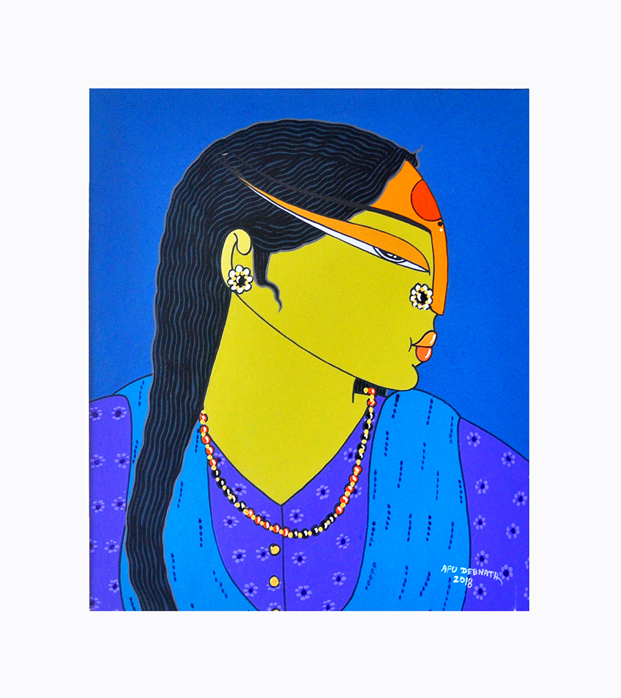 Natural Colour & Acrylic Painting by Artist Apu Debnath