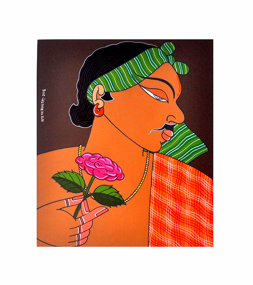 Natural Colour & Acrylic Painting by Artist Apu Debnath