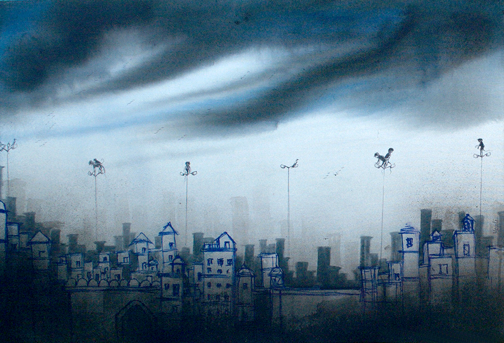 War Declared - Acrylic On Canvas by  Magati Jena