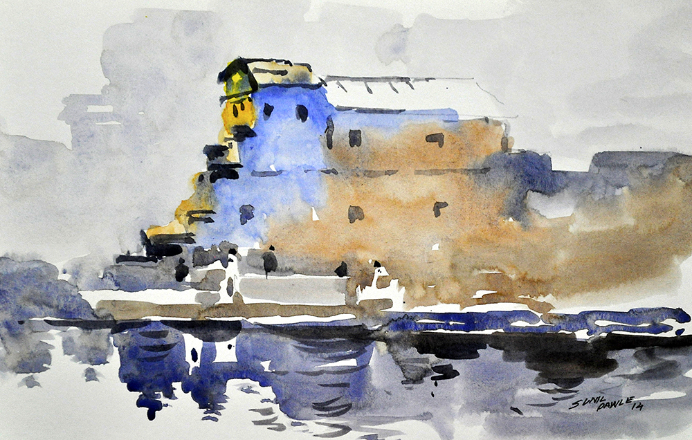 Allure - Water Color On Paper by Sunil Pawle