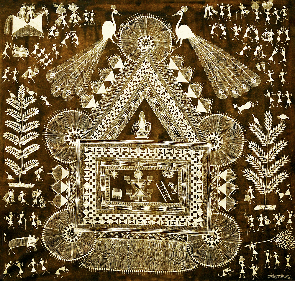 Jollies - Warli Painting by Ganesh Wangadd