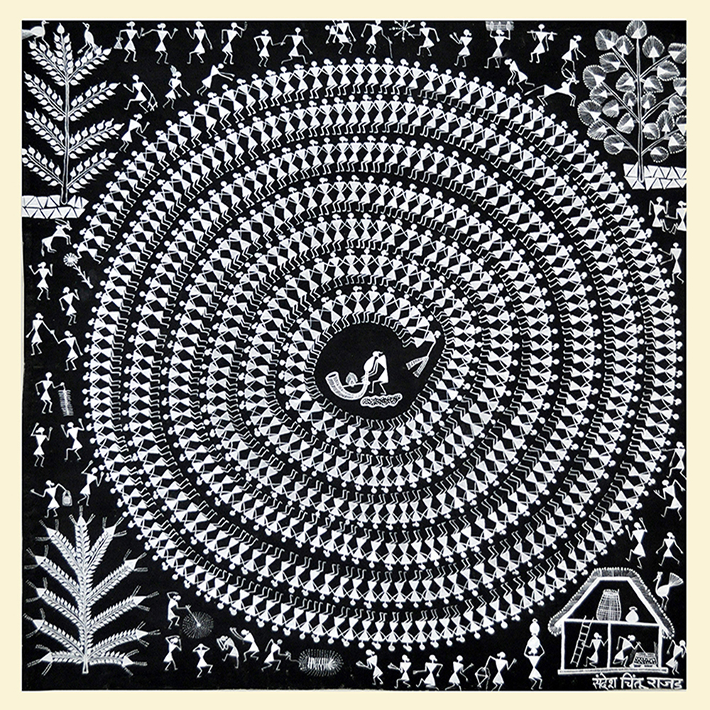 Gusto - Warli Painting by Ganesh Wangadd