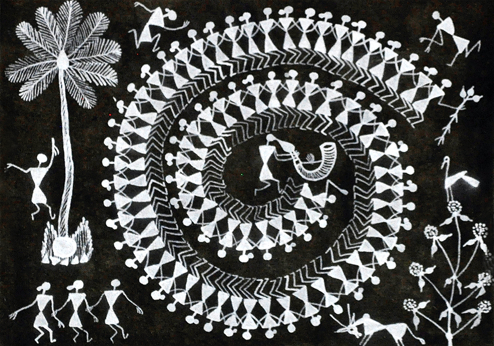 Integrity - Warli Painting by Ganesh Wangadd