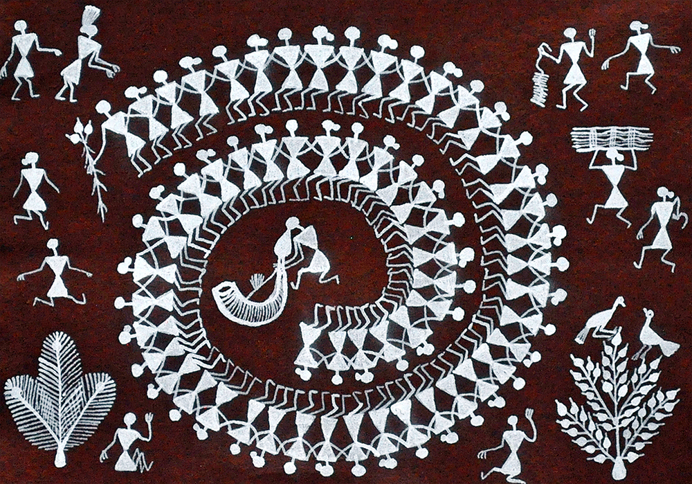 Rules of Conduct - Warli Painting by Ganesh Wangadd