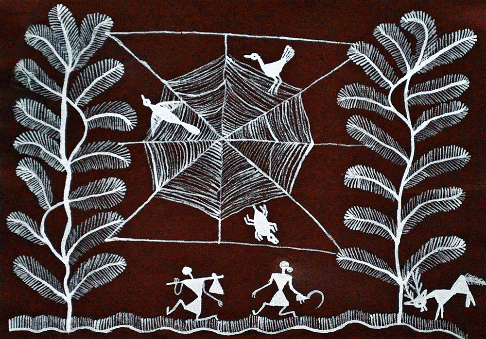 Moral Code - Warli Painting by Ganesh Wangadd