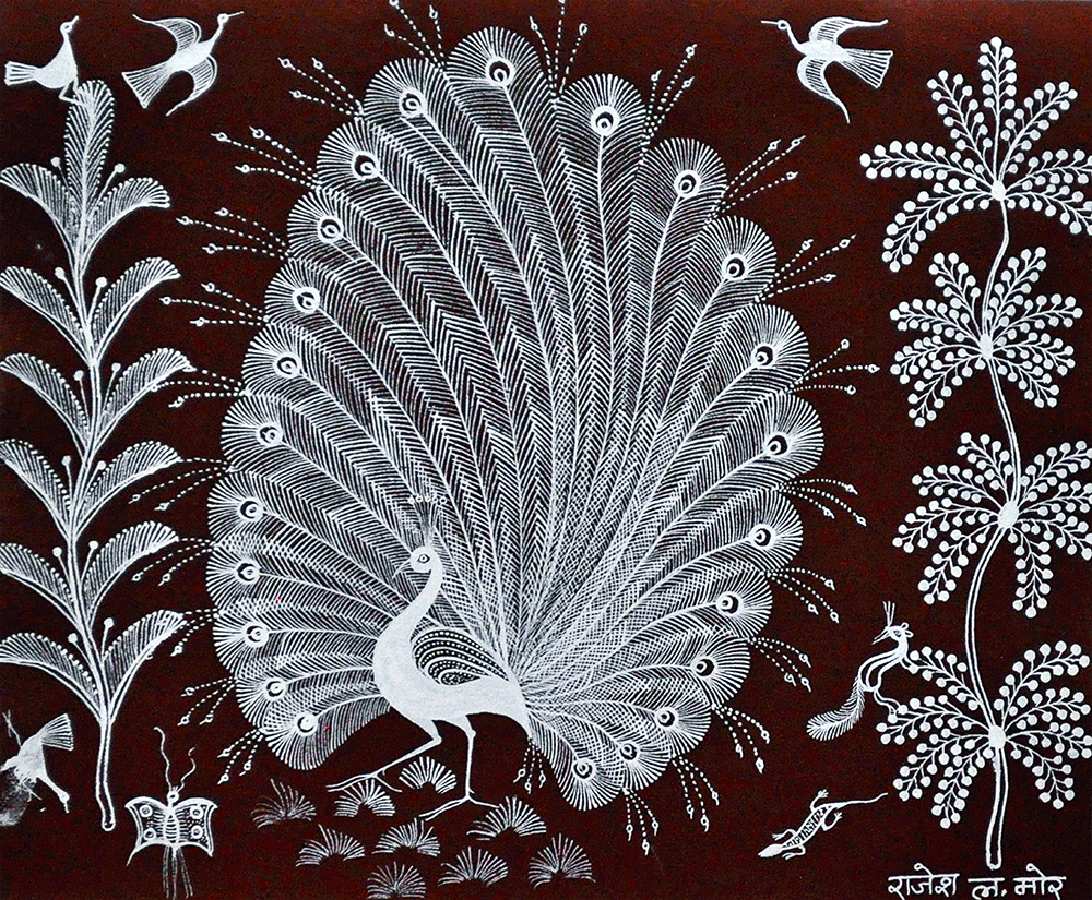 Yield - Warli Painting by Rajesh More 