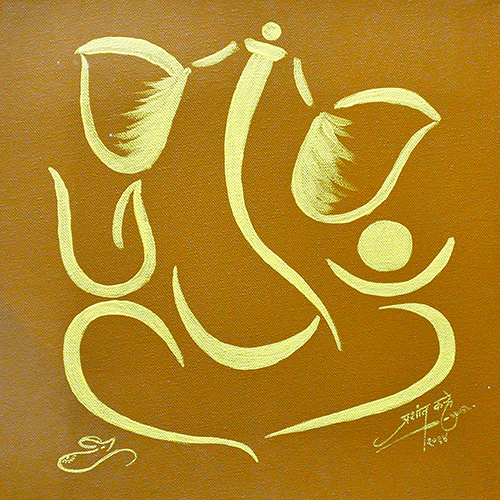 Avighna - Acrylic On Canvas by Prashant Khare