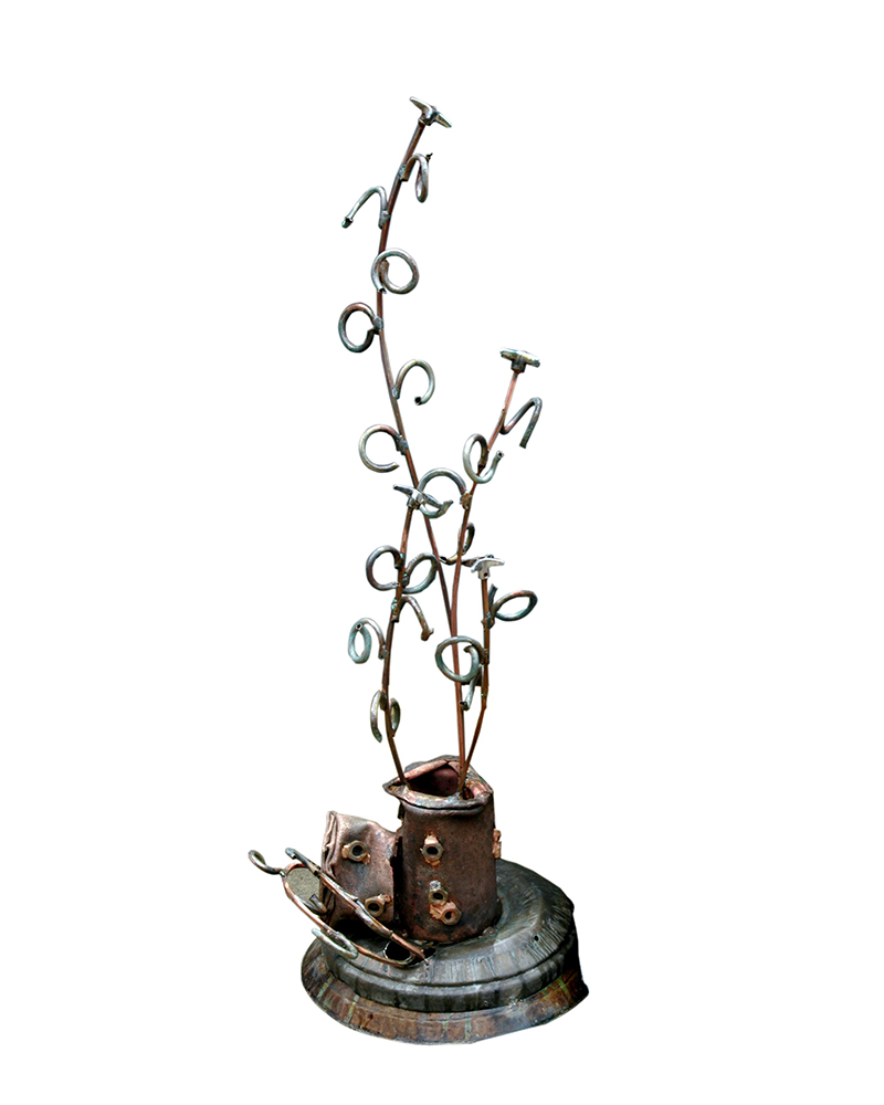 My Mind - Metal Sculpture by Artist Deepak  Kadam 